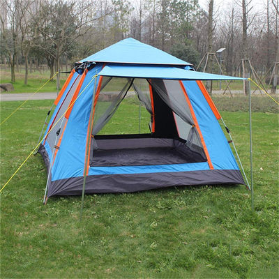 Vier mit Seiten versehenes Doppelschicht-wasserdichter Familien-Campingzelt-Lichtschutz-sofortiges gegründetes Zelt